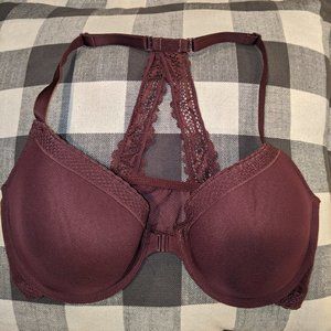 Auden Lightly Lined Lace Demi Racerback Bra